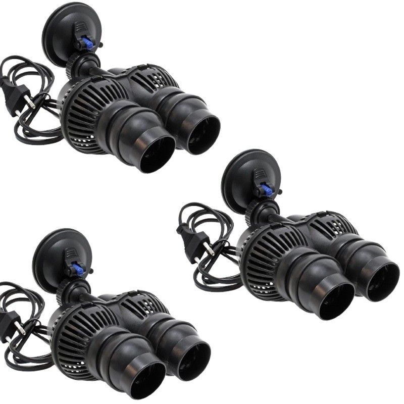 3 Pompes De Brassage 12000 l/h Pour Aquariums Marins Et Récifaux