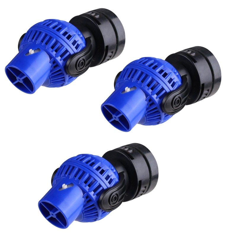 3 Pompes De Brassage Large Flux Diffus 8000 l/h Pour Aquariums marins et eau douce