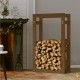 Range Bûches Pour La Maison 60 X 100. Brun Foncé. Idéal rangement bois de chauffage