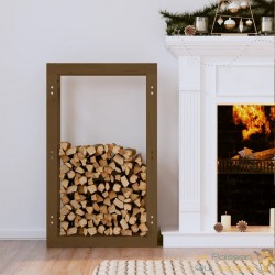 Range Bûches Pour La Maison 60 X 100. Brun Foncé. Idéal rangement bois de chauffage