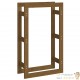 Range Bûches Pour La Maison 60 X 100. Brun Foncé. Idéal rangement bois de chauffage