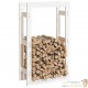 Range Bûches Pour La Maison 60 X 100. Blanc. Idéal rangement bois de chauffage