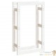 Range Bûches Pour La Maison 60 X 100. Blanc. Idéal rangement bois de chauffage