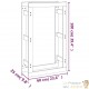 Range Bûches Pour La Maison 60 X 100. Blanc. Idéal rangement bois de chauffage