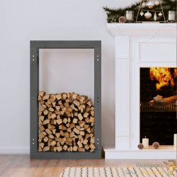 Range Bûches Pour La Maison 60 X 100. Gris Foncé. Idéal rangement bois de chauffage