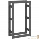 Range Bûches Pour La Maison 60 X 100. Gris Foncé. Idéal rangement bois de chauffage