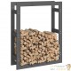 Range Bûches Pour La Maison 80 X 100. Gris Foncé. Idéal rangement bois de chauffage
