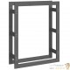 Range Bûches Pour La Maison 80 X 100. Gris Foncé. Idéal rangement bois de chauffage