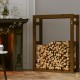 Range Bûches Pour La Maison 80 X 100. Brun Foncé. Idéal rangement bois de chauffage