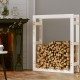 Range Bûches Pour La Maison 80 X 100. Blanc. Idéal rangement bois de chauffage
