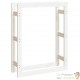 Range Bûches Pour La Maison 80 X 100. Blanc. Idéal rangement bois de chauffage