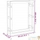 Range Bûches Pour La Maison 80 X 100. Blanc. Idéal rangement bois de chauffage