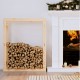 Range Bûches Pour La Maison 80 X 100. Naturel. Idéal rangement bois de chauffage