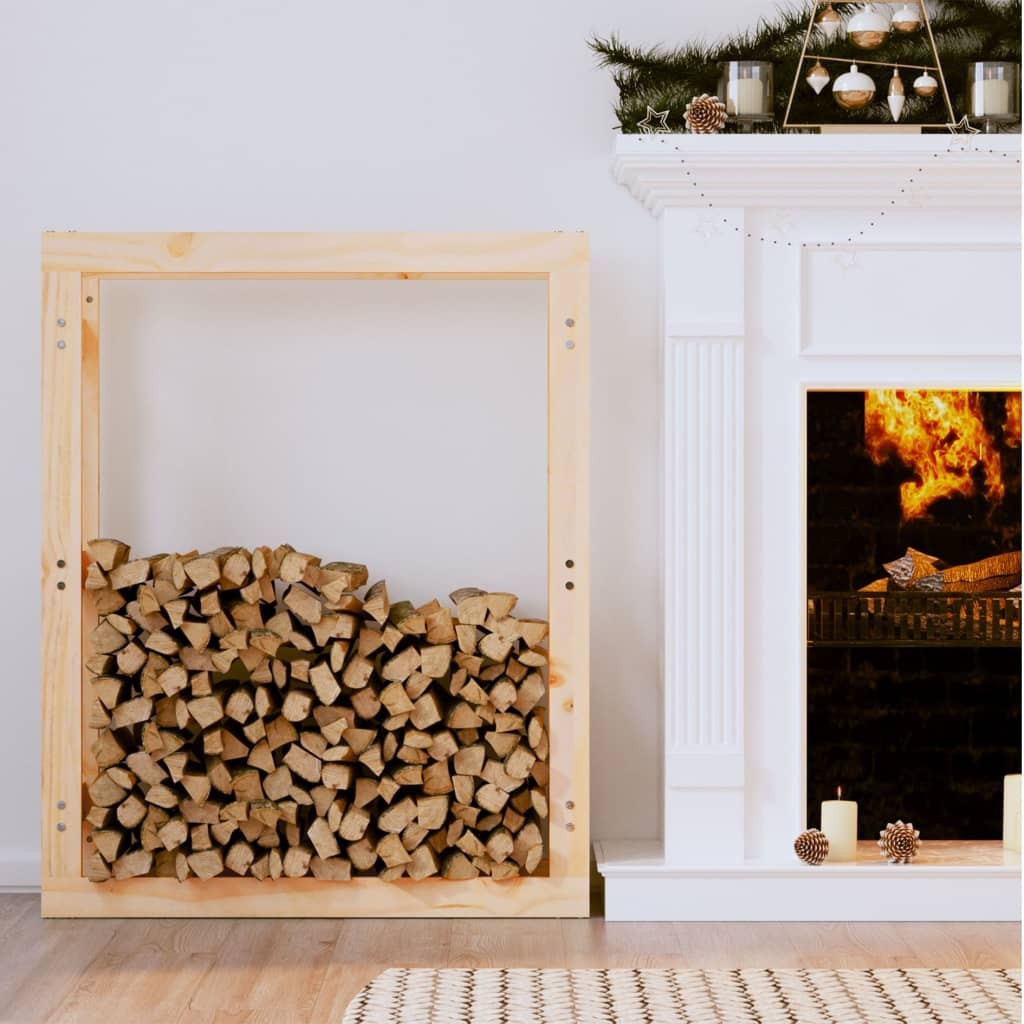 Range Bûches Pour La Maison 80 X 100. Naturel. Idéal rangement bois de chauffage