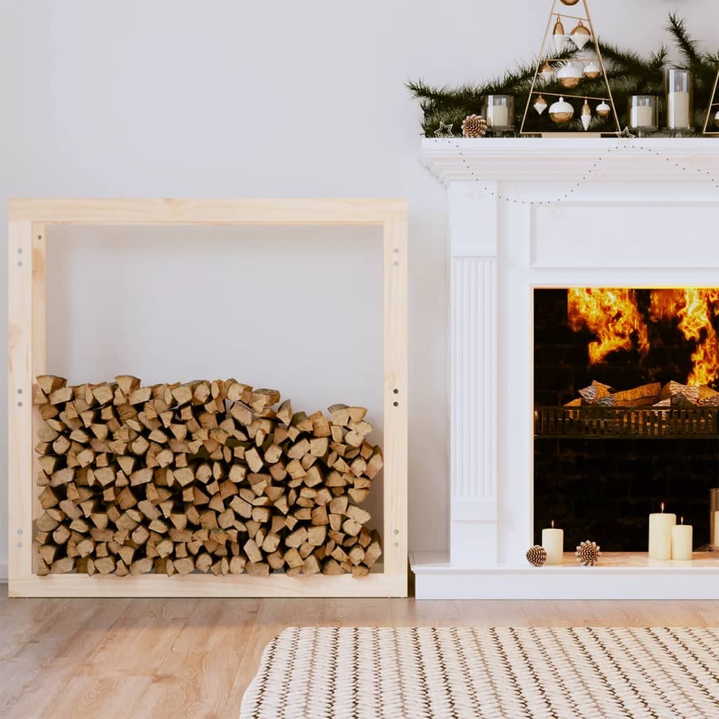 Range Bûches Pour La Maison 100 X 100. Naturel. Idéal rangement bois de chauffage