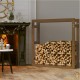Range Bûches Pour La Maison 100 X 100. Brun Foncé. Idéal rangement bois de chauffage
