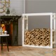 Range Bûches Pour La Maison 100 X 100. Gris Foncé. Idéal rangement bois de chauffage