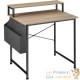 Bureau industriel 80 cm avec étagère et poche latérale – Bois Clair & métal