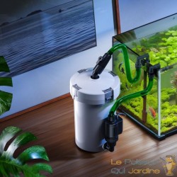 Filtre extérieur aquarium 400 /h 60 L – 3 étapes de filtration, silencieux