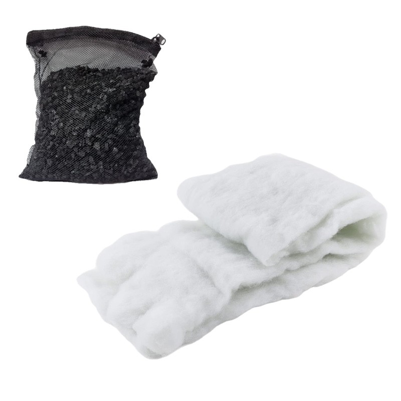 Pack Entretien Filtration Aquarium Charbon Max 200 L