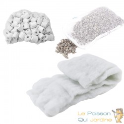 Pack Entretien Filtration Aquarium Céramique & Zéolite MAX 200 L
