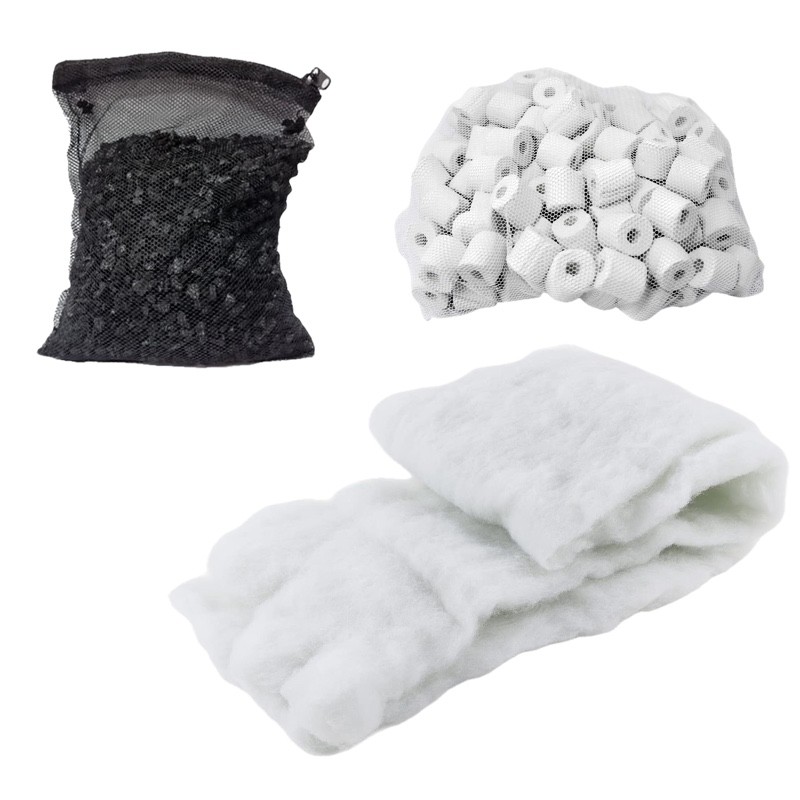 Pack Entretien Filtration Aquarium Charbon & Céramique – 200 à 500 L