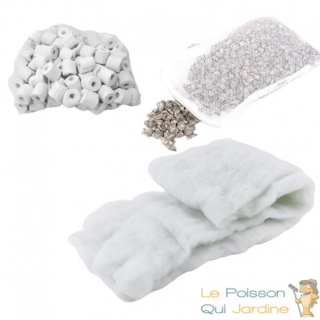 Pack Entretien Filtration Aquarium Céramique & Zéolite – 200 à 500 L