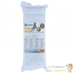 Ouate - Perlon blanc 500 gr pour filtre d'aquarium