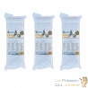 3 Ouates - Perlon blanc 500 gr pour filtre d'aquarium