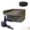 Pack Cascade - Lame D'Eau 40 cm Imitation Pierre Pour Décorer Votre Bassin De Jardin