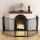 Barrière de Protection pour Poêles à Bois et Cheminées. Ouverture droite
