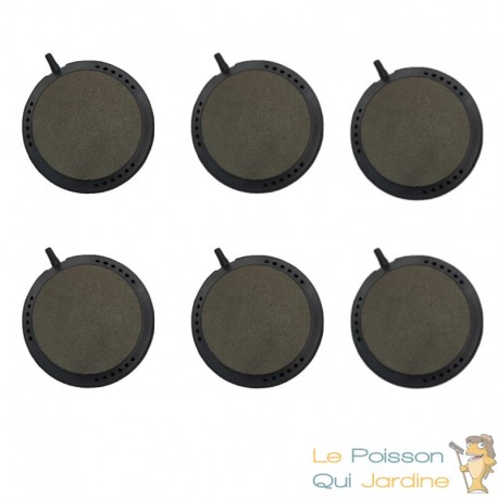 Lot De 6 Diffuseurs D'Air, Forme Disque 7,5 cm Pour Bassins De Jardin