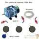 Set aération bassin de jardin 6 Boules + 3 disques 10 cm de 12000 à 15000 l