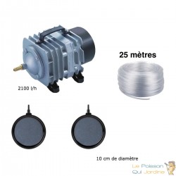 Set aération bassin de jardin 2 plaques 10 cm PREMIUM de 0 à 5000 litres