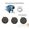 Set aération 3 disques 10 cm bassin de jardin de 7000 à 10000 litres