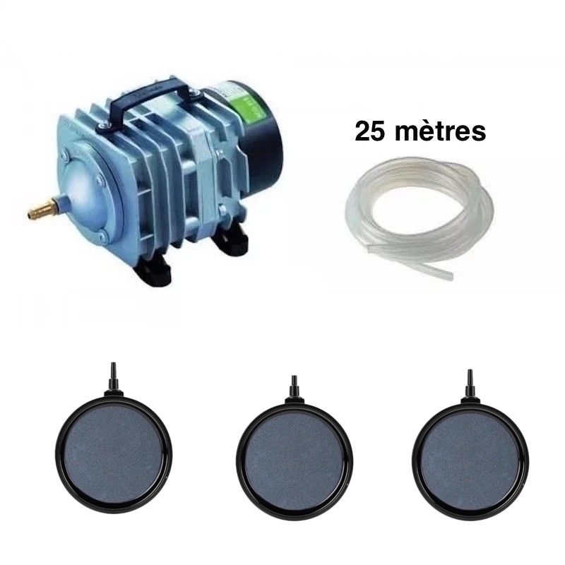 Set Pompe à air Bassin 5000, 4000 Et 7000 3 bulleurs PREMIUM 10 cm