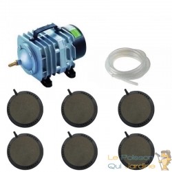 Set aération bassin de jardin de 7000 à 10000 litres 6 diffuseurs 12,5 cm