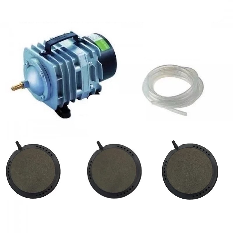 Set aération 3 disques 7,5 cm bassin de jardin de 7000 à 10000 litres