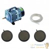 Set aérateur bassin de jardin de 3000 à 5000 l. 3 bulleurs 12,5 cm