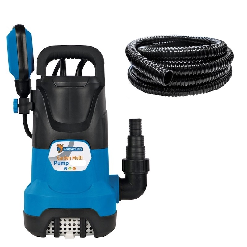 Pompe Eaux Vide Caves, Irrigation 13000 l/h + Tuyau