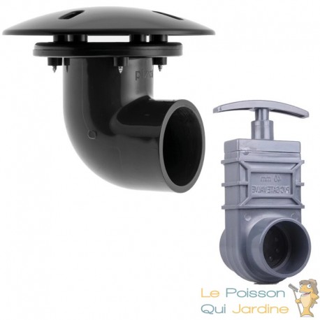 Pack Bonde de Fond + Vanne Guillotine 63 mm – Bassin, Piscine et TP