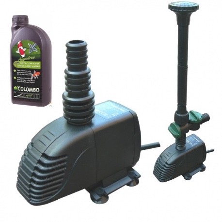 Pompe Fontaine + Jets d'eau 600 l/h + Anti Algues, Hauteur Du Jet, 120 cm