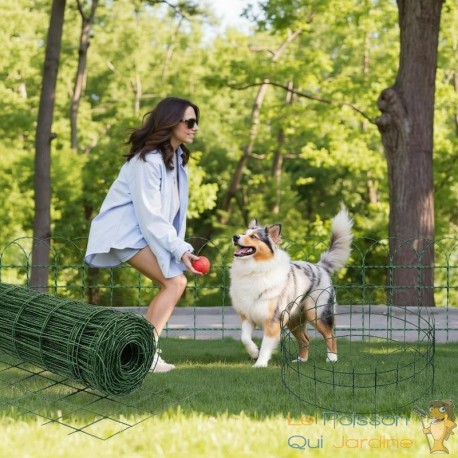 25 Mètres Grillage Souple Décoratif – Bordure Parisienne 0,65 m