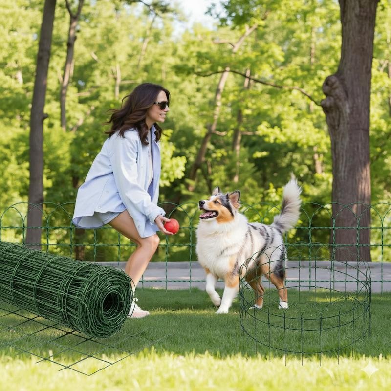 25 Mètres Grillage Souple Décoratif – Bordure Parisienne 0,65 m