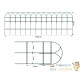 25 Mètres Grillage Souple Décoratif – Bordure Parisienne 0,65 m