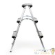 Escabeau Double Aluminium 2x3 Marches - Charge 150 kg | Solide