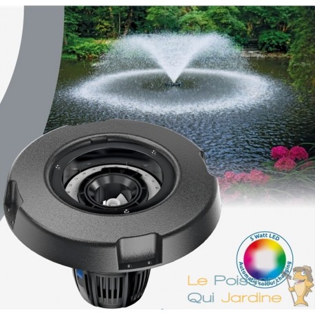 Fontaine Flottante Aératrice LED 20 000 L/h : Oxygène et Spectacle