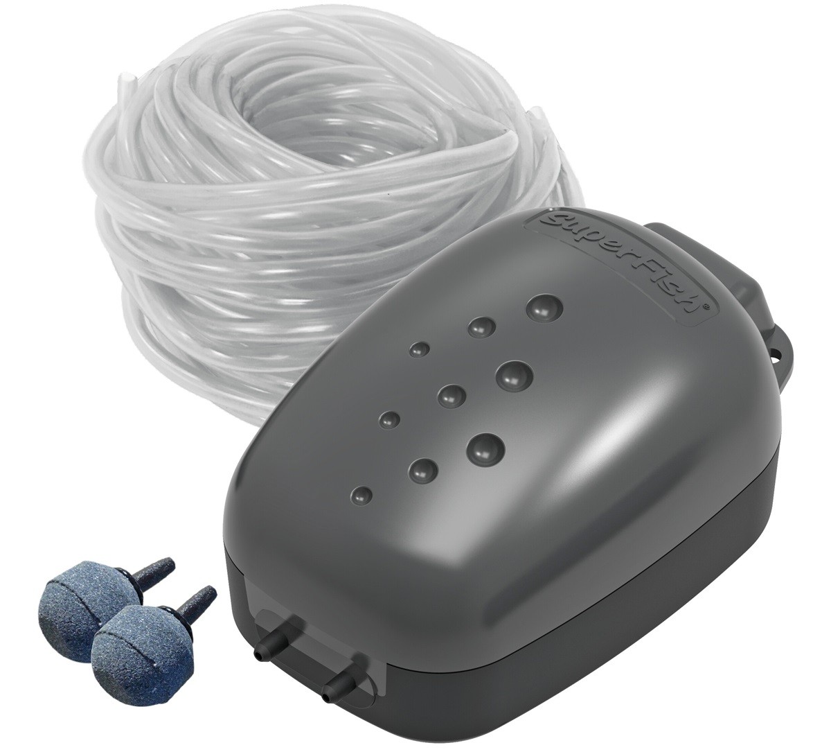 Kit Aération Bassin jusqu'à 500L | Pompe à Air 240 L/H - 2 Sorties