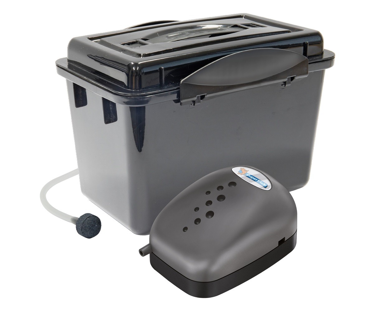 Kit Aération Bassin 250L avec Boîtier Étanche | Pompe 96 L/H