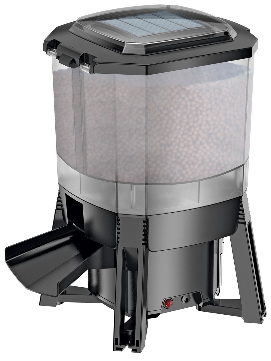 Distributeur de Nourriture Solaire Bassin 6L | Autonome & Programmable
